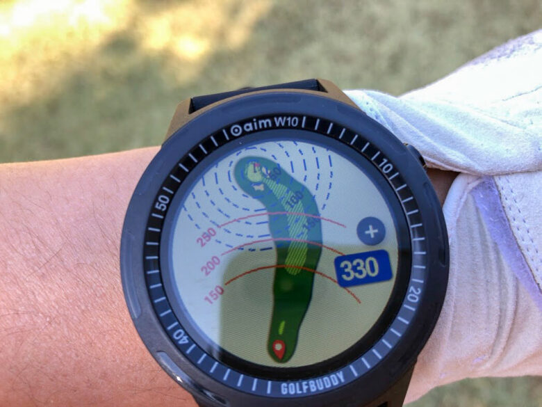 【GOLFBUDDY AIM W10評価レビュー】フルカラーで精度も高い時計型ゴルフナビ｜サラリーマンゴルファーまさのゴルフ雑記帳