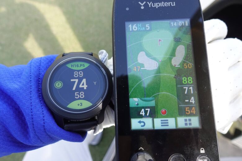 ゴルフバディaim W12時計型ゴルフナビの精度検証2